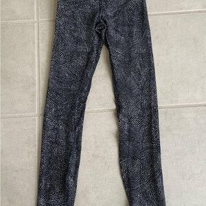 lululemon athletica Black and White Patterned Leggings
